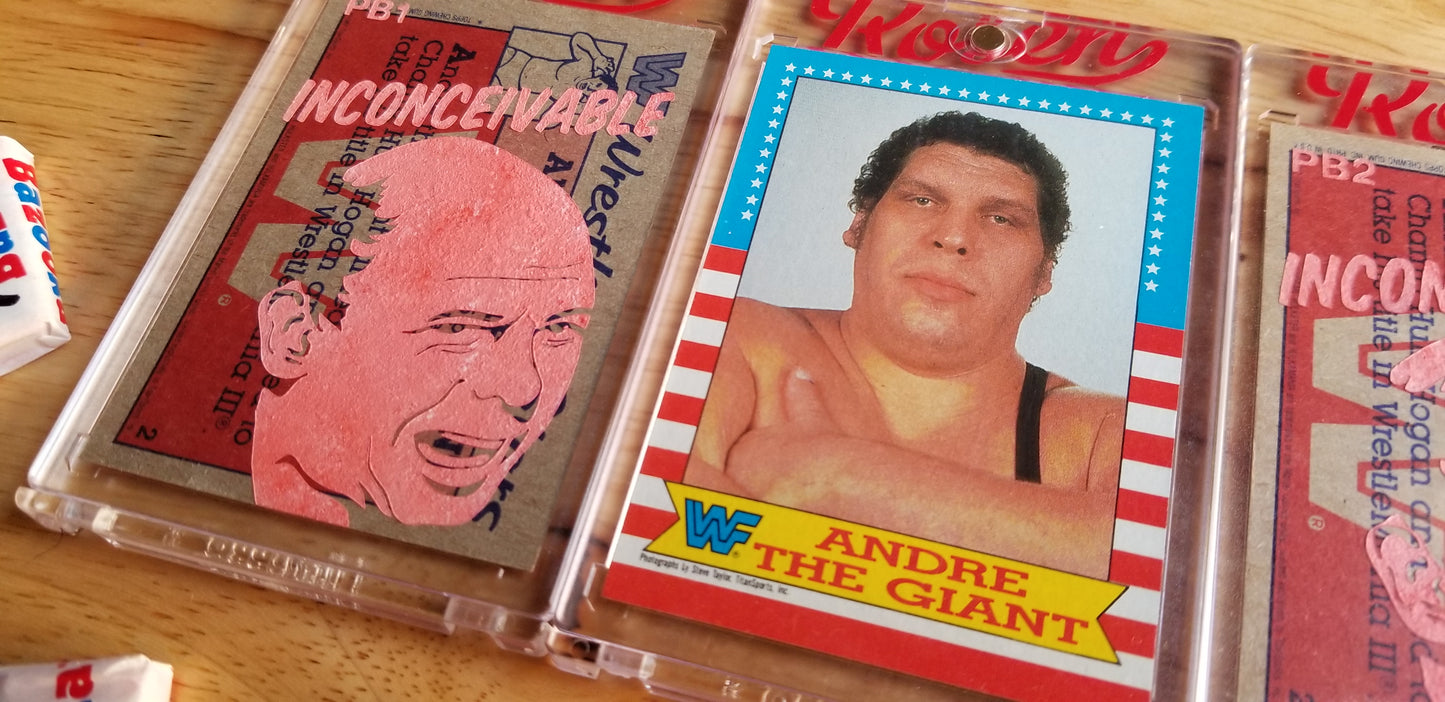Baseball card art by Matthew Rosen - Andre the Giant in the Princess Bride