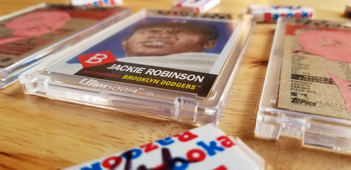 Baseball card art by Matthew Rosen - MLK