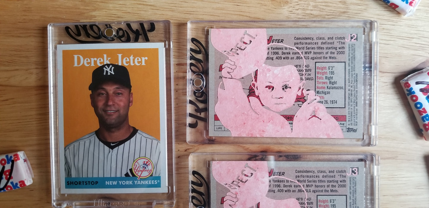 Baseball card art by Matthew Lee Rosen (aka Matthew Rosen) - Derek Jeter Respect