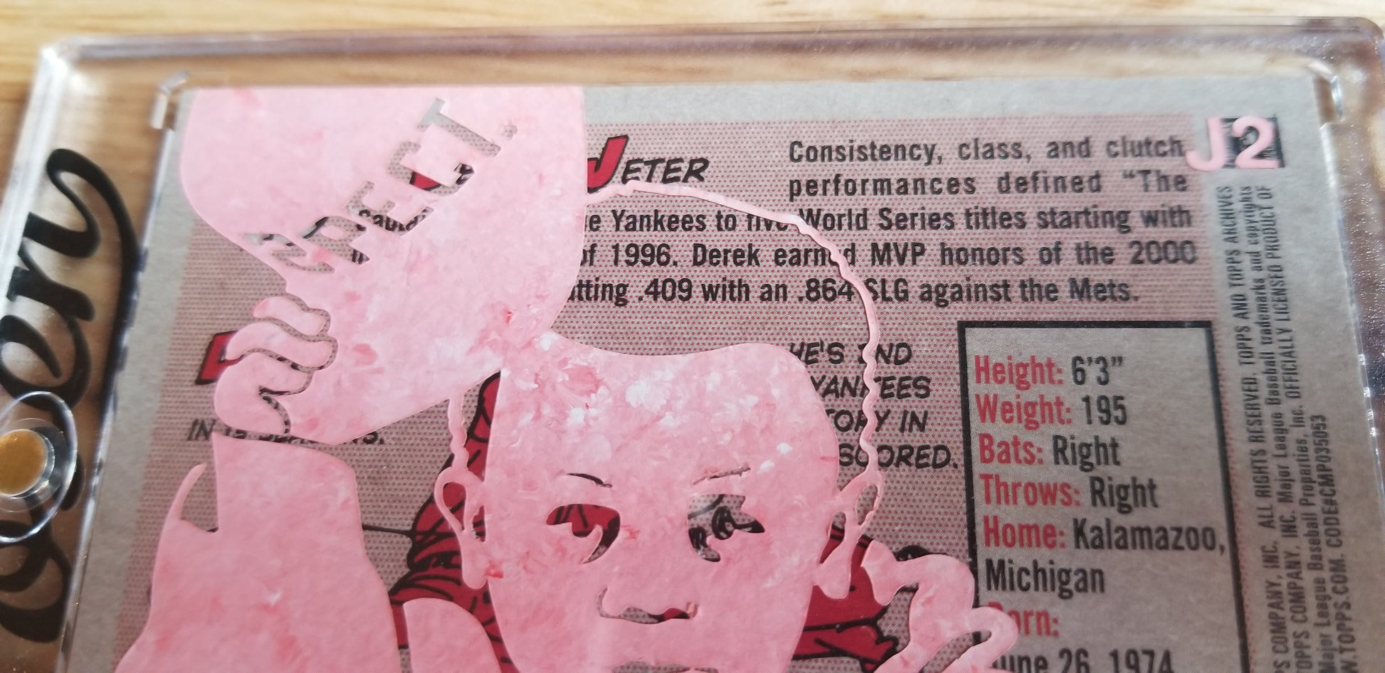 Baseball card art by Matthew Lee Rosen (aka Matthew Rosen) - Derek Jeter Respect