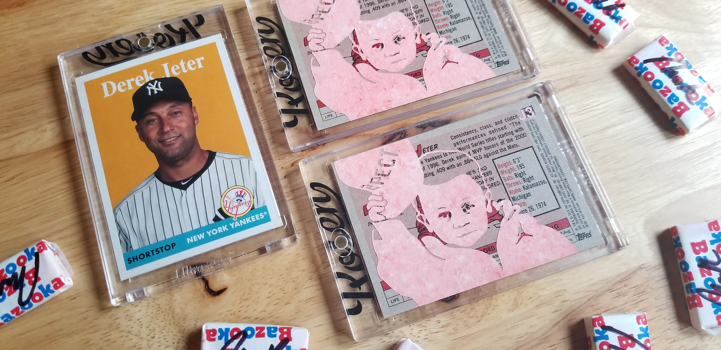 Baseball card art by Matthew Lee Rosen (aka Matthew Rosen) - Derek Jeter Respect