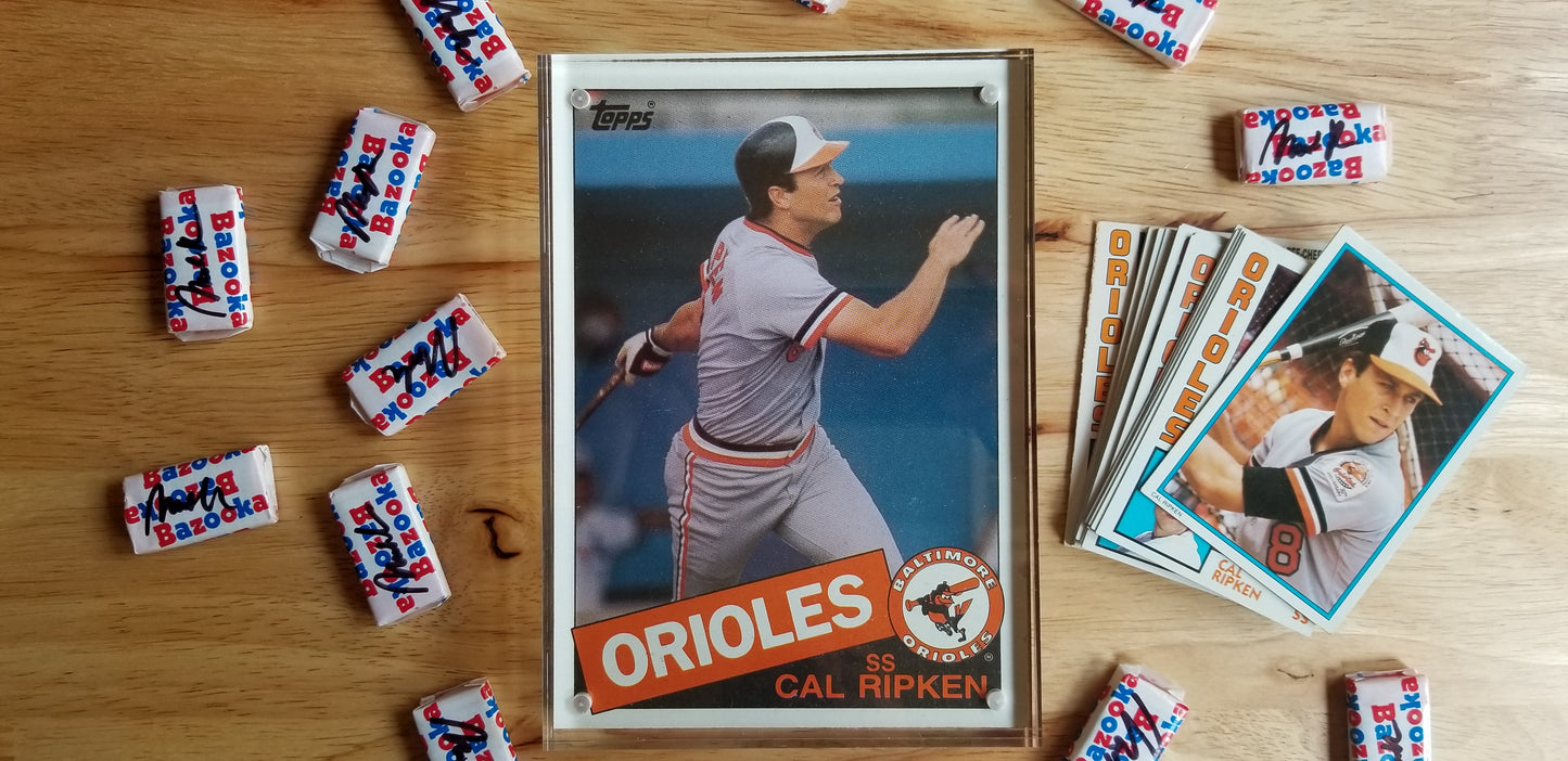 Baseball card art by Matthew Lee Rosen (aka Matthew Rosen) - Cal Ripken Jr. Iron Man Jumbo