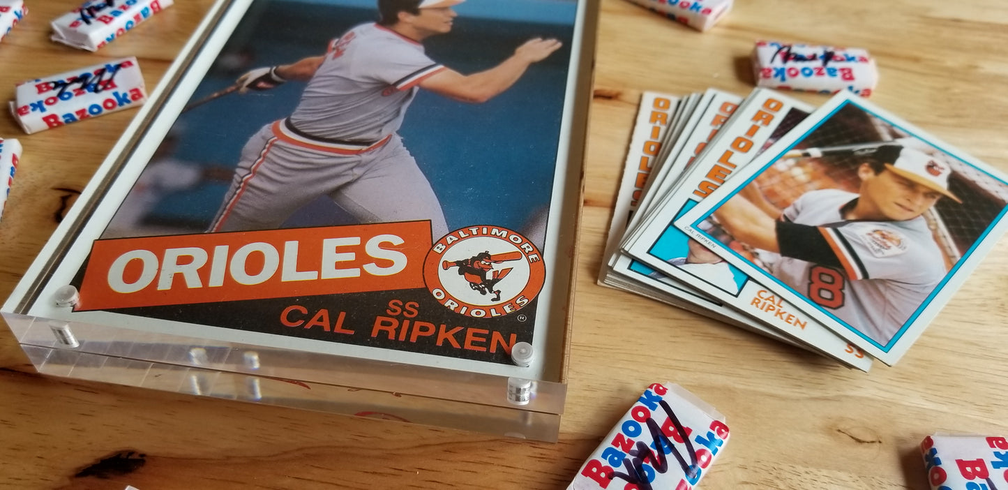 Baseball card art by Matthew Lee Rosen (aka Matthew Rosen) - Cal Ripken Jr. Iron Man Jumbo