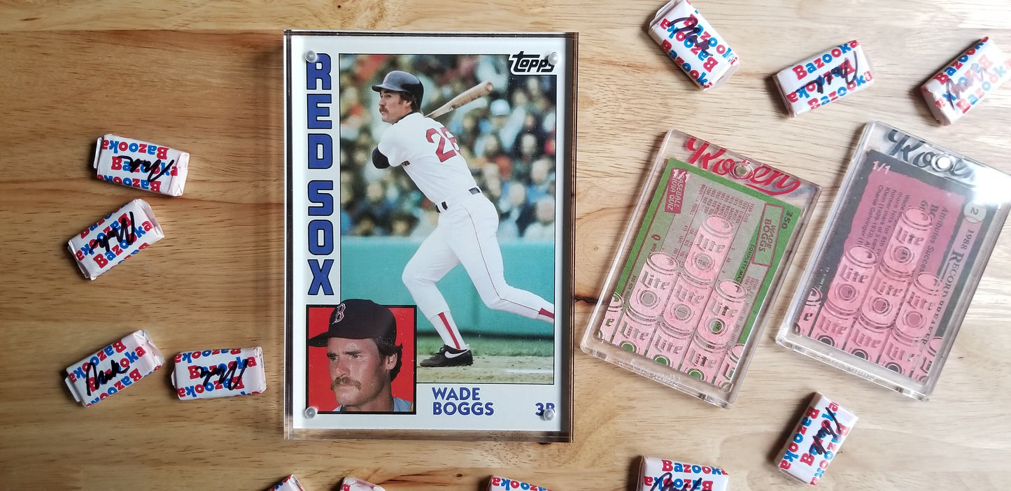 Baseball card art by Matthew Lee Rosen (aka Matthew Rosen) - Wade Boggs Lite Beer