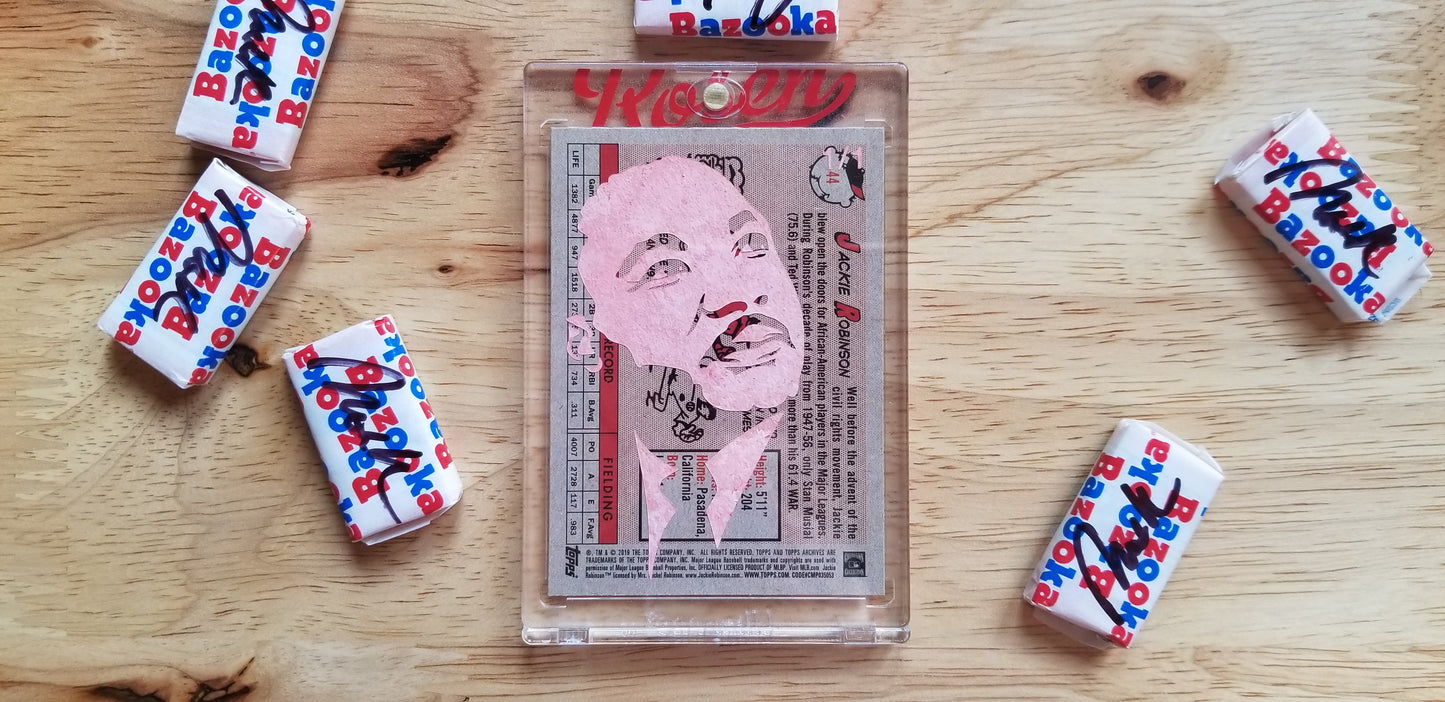 Baseball card art by Matthew Lee Rosen (aka Matthew Rosen) - MLK