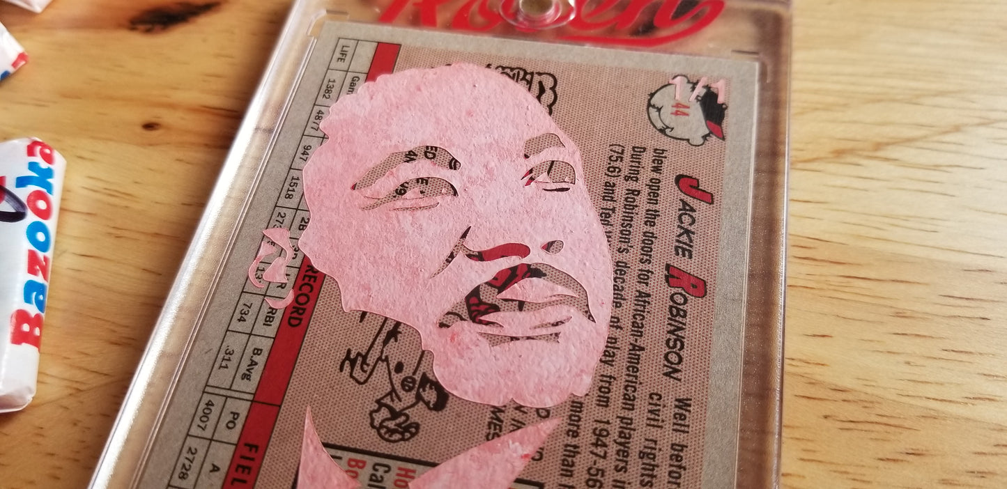 Baseball card art by Matthew Lee Rosen (aka Matthew Rosen) - MLK