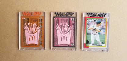 Baseball card art by Matthew Lee Rosen (aka Matthew Rosen) - Gum Stick Collector Cards - Mark McGwire (Big Mac)