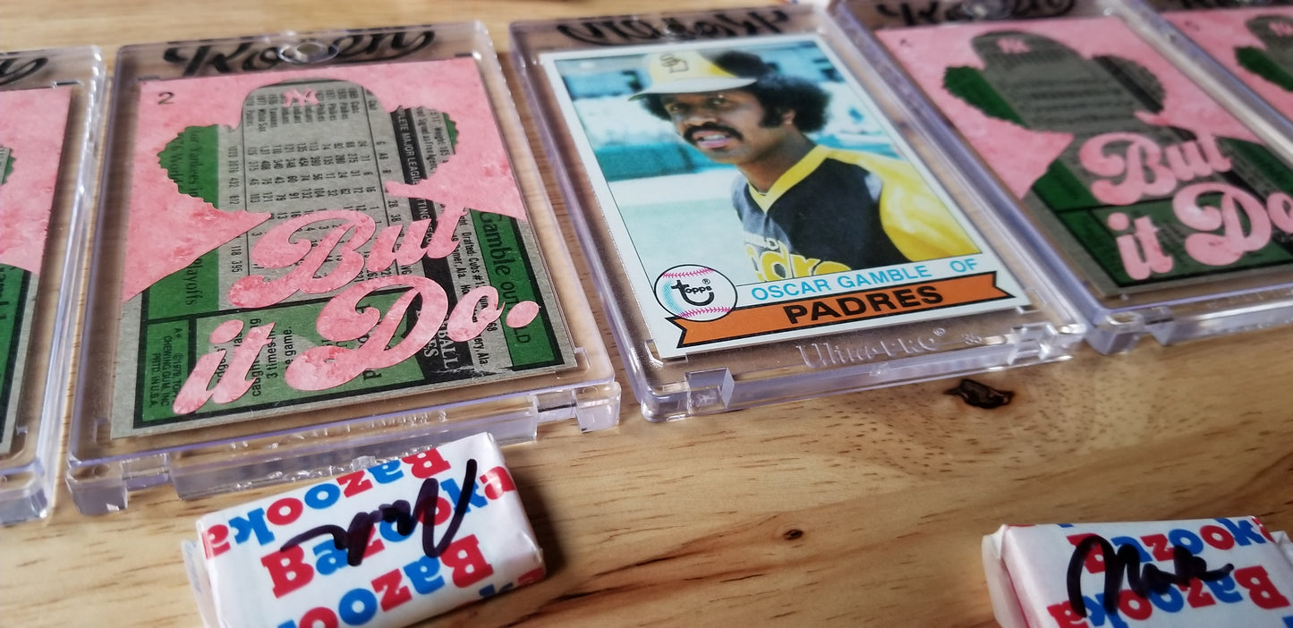 Baseball card art by Matthew Lee Rosen (aka Matthew Rosen) - Oscar Gamble