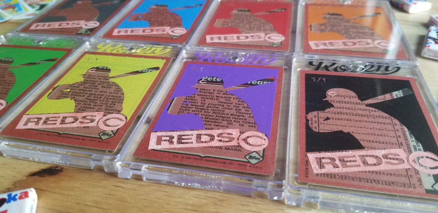 Baseball card art by Matthew Lee Rosen (aka Matthew Rosen) - Pete Rose 360B (Warhol)