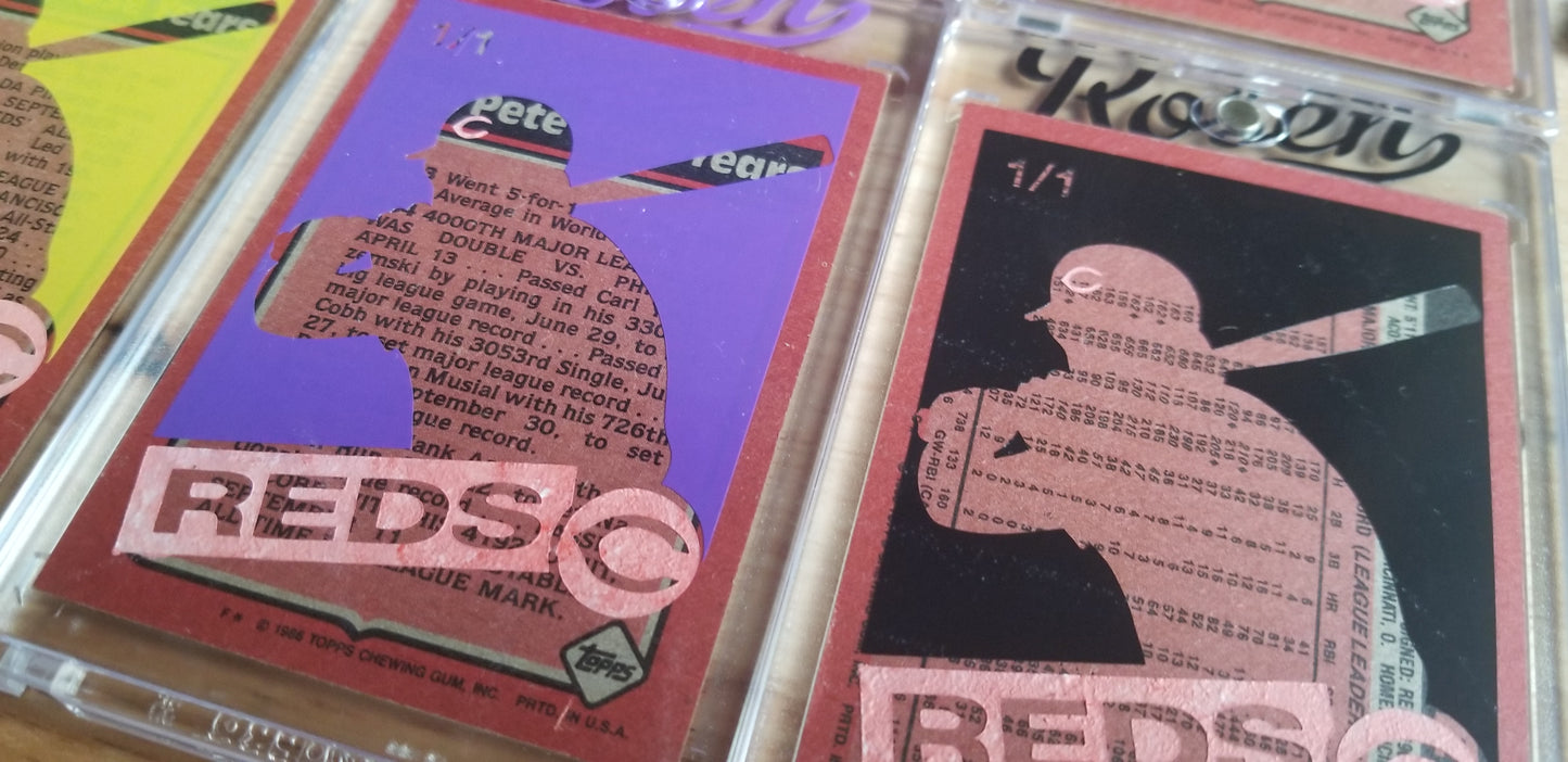 Baseball card art by Matthew Lee Rosen (aka Matthew Rosen) - Pete Rose 360B (Warhol)