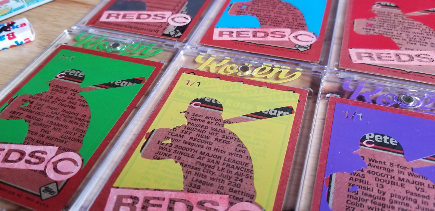 Baseball card art by Matthew Lee Rosen (aka Matthew Rosen) - Pete Rose 360B (Warhol)