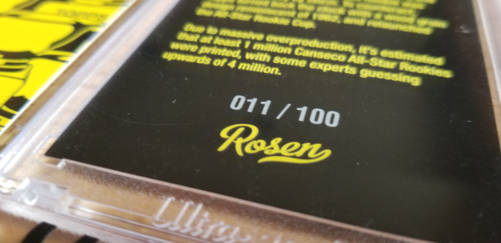 Baseball card art by Matthew Rosen - Topps All Star Rookie history