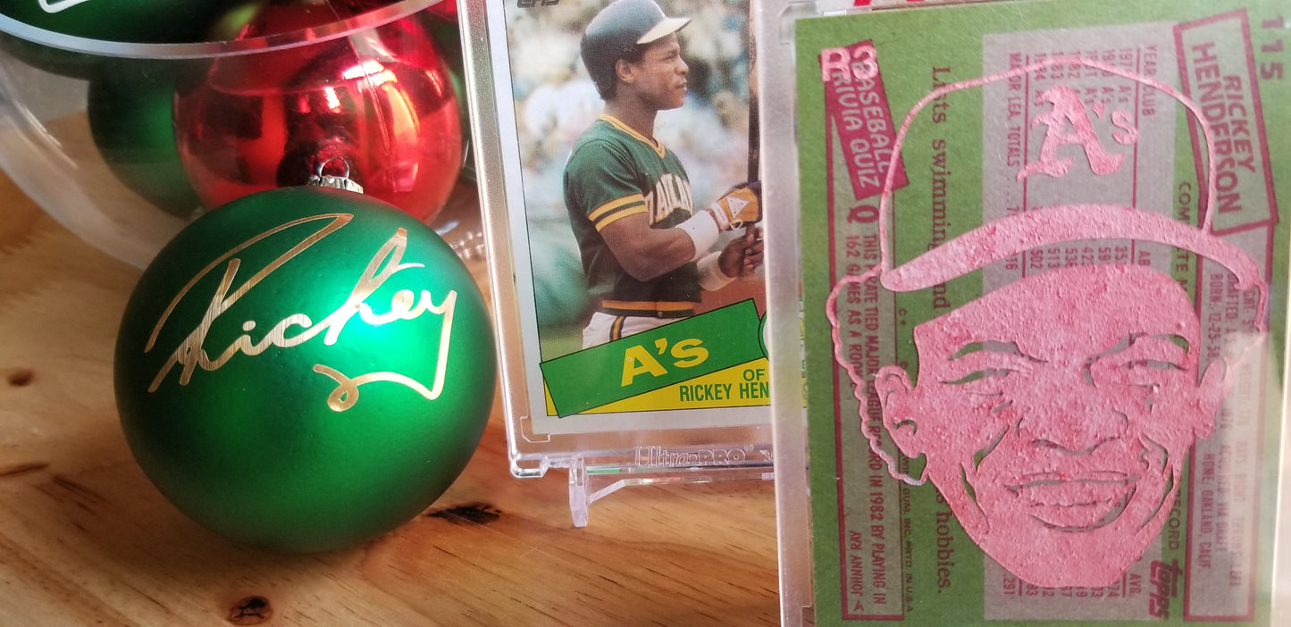 Baseball card art by Matthew Lee Rosen (aka Matthew Rosen) - How Rickey Stole Christmas