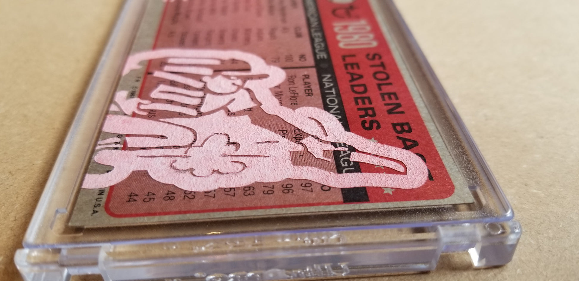 Baseball card art by Matthew Lee Rosen (aka Matthew Rosen) - Gum Stick Collector Cards - Rickey Henderson Series