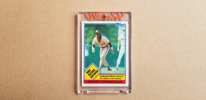 Baseball card art by Matthew Lee Rosen (aka Matthew Rosen) - Gum Stick Collector Cards - Rickey Henderson Series