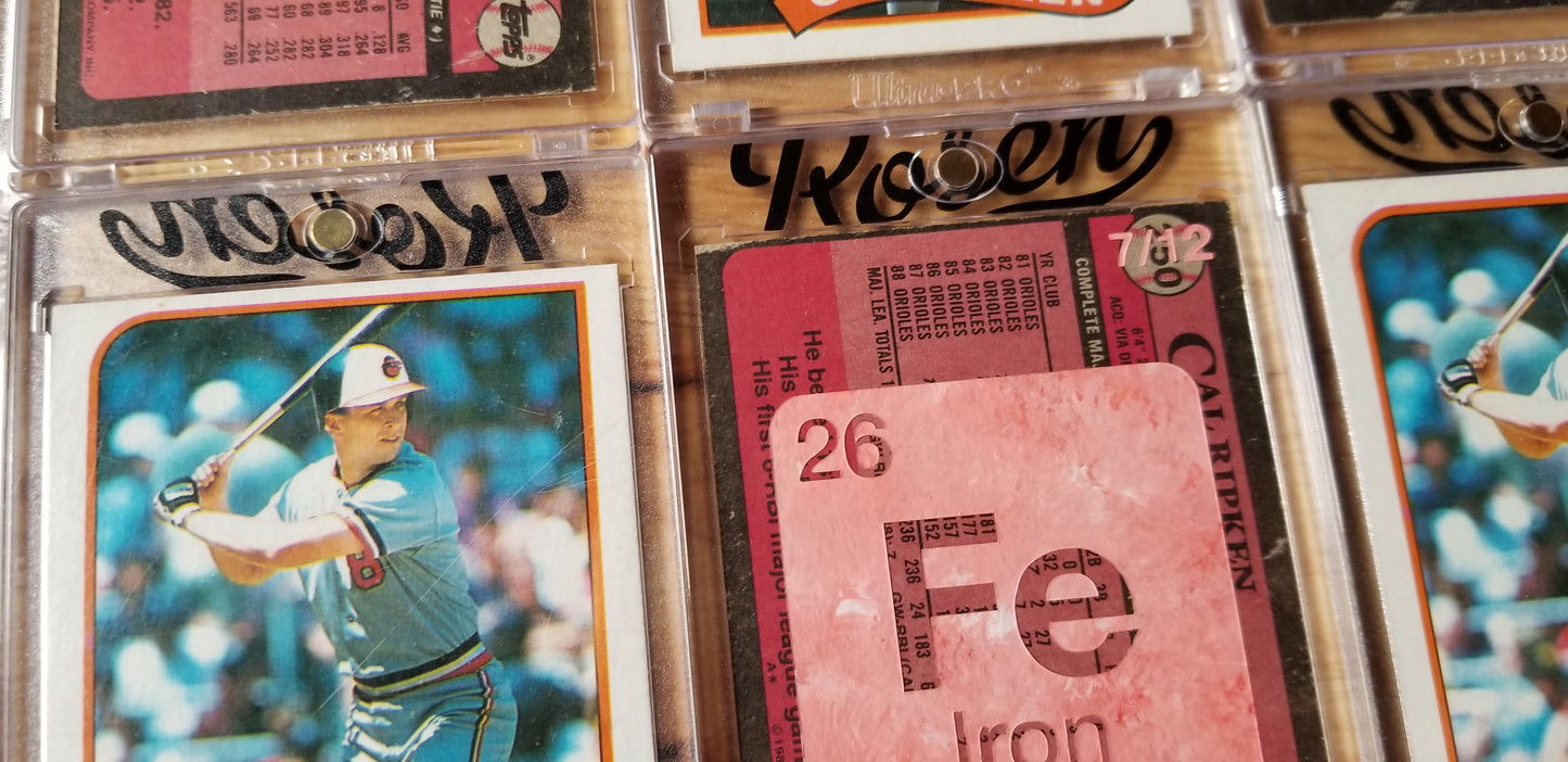 Baseball card art by Matthew Lee Rosen - Cal Ripken Jr. Iron