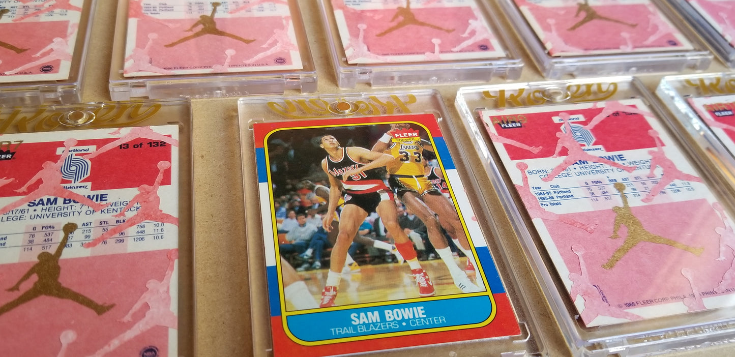 Baseball card art by Matthew Lee Rosen (aka Matthew Rosen) - Sam Bowie Jumpman