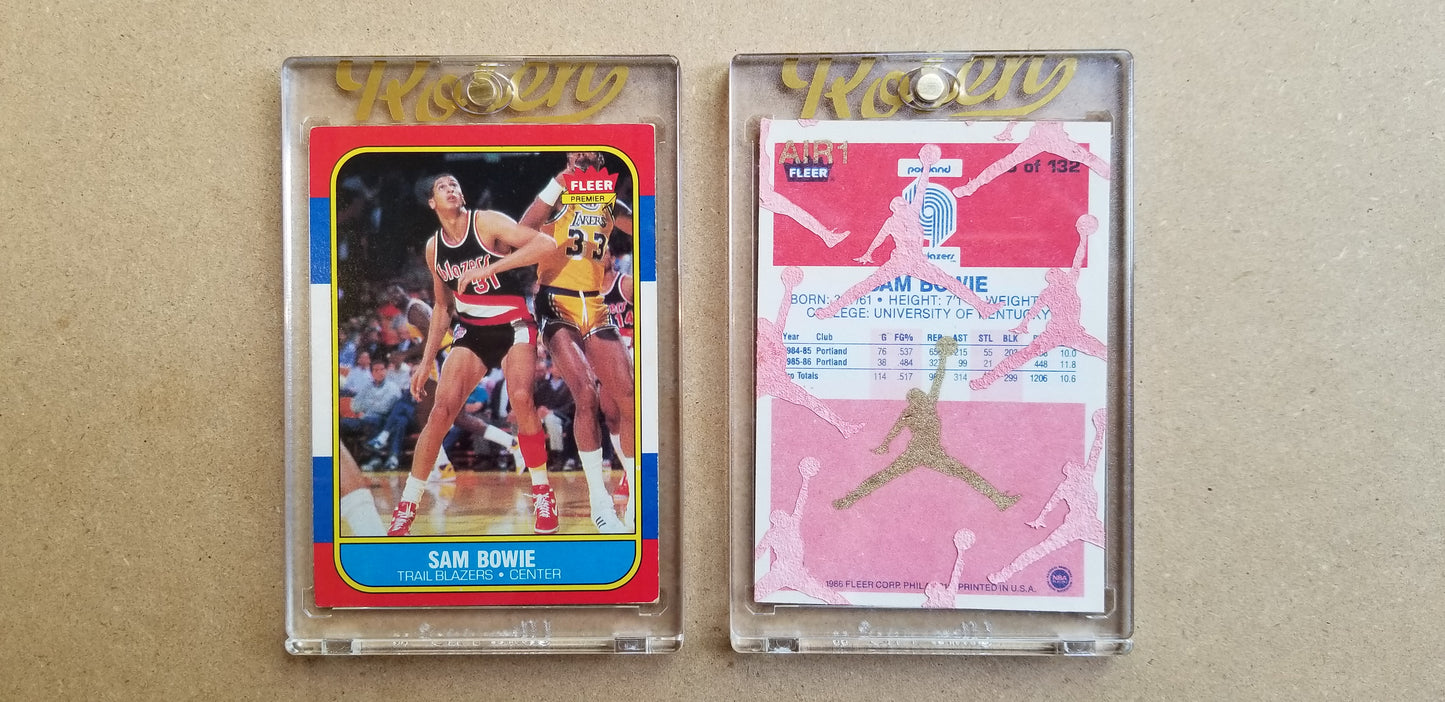 Baseball card art by Matthew Lee Rosen (aka Matthew Rosen) - Sam Bowie Jumpman