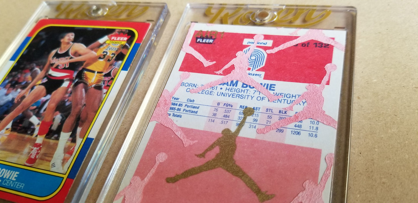 Baseball card art by Matthew Lee Rosen (aka Matthew Rosen) - Sam Bowie Jumpman