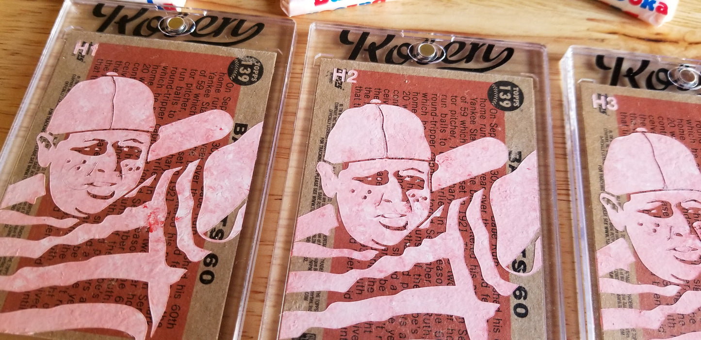 Baseball card art by Matthew Lee Rosen (aka Matthew Rosen) - Ham Porter