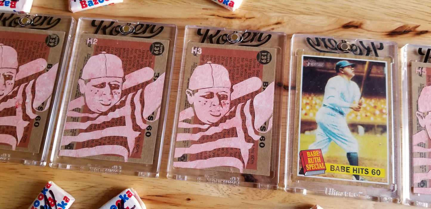 Baseball card art by Matthew Lee Rosen (aka Matthew Rosen) - Ham Porter