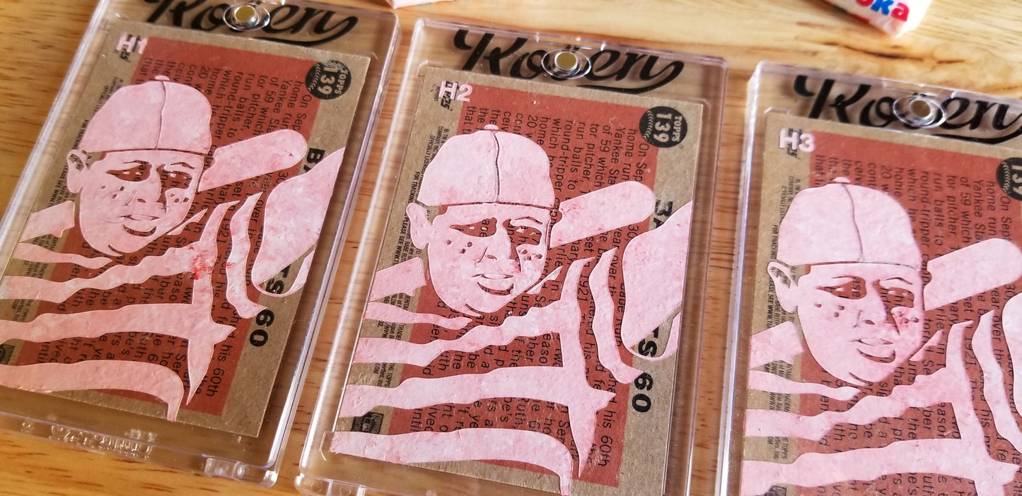 Baseball card art by Matthew Lee Rosen (aka Matthew Rosen) - Ham Porter