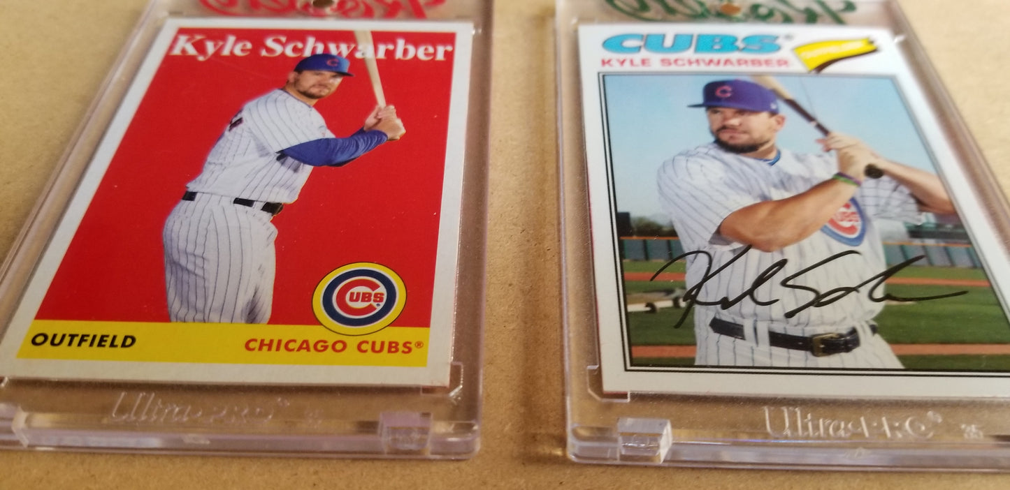 Baseball card art by Matthew Lee Rosen (aka Matthew Rosen) - Schwarber Moonshot