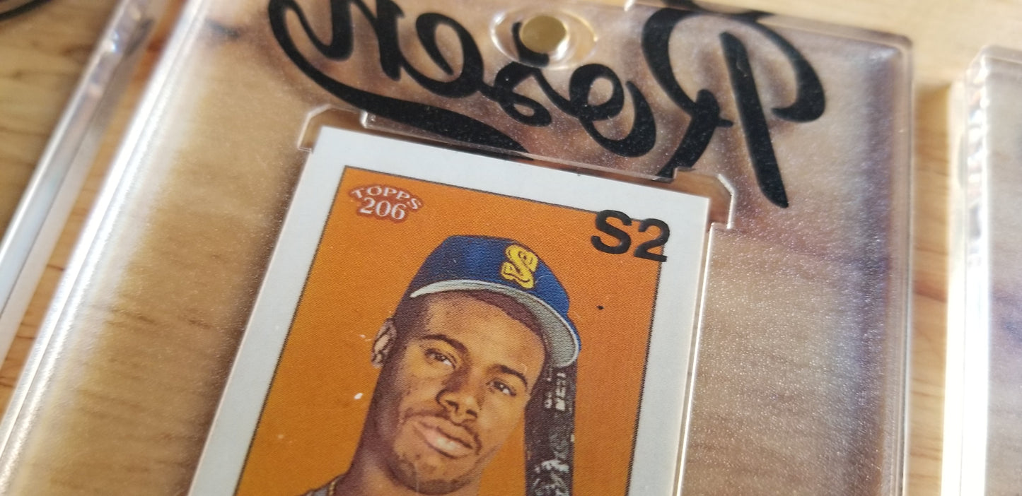 Baseball card art by Matthew Rosen - Ken Griffey Jr.T206