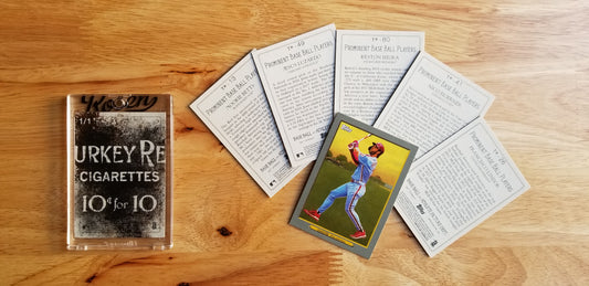 Baseball card art by Matthew Lee Rosen (aka Matthew Rosen) - Turkey Red Tobacco Tar Cards