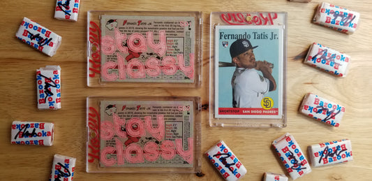 Baseball card art by Matthew Rosen - Fernando Tatis Jr. Stay Classy