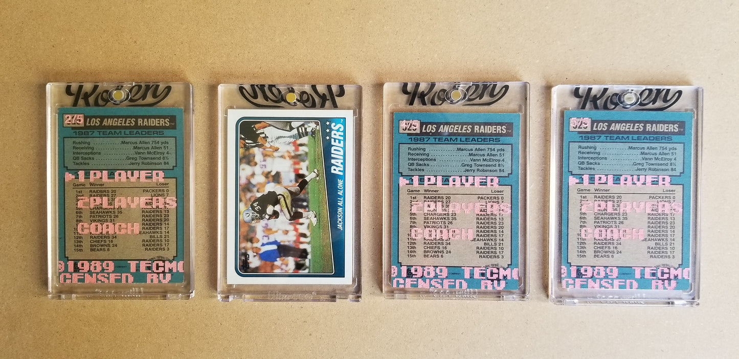 Baseball card art by Matthew Lee Rosen (aka Matthew Rosen) -  Tecmo Bo