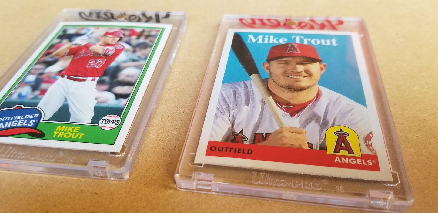 Baseball card art by Matthew Lee Rosen (aka Matthew Rosen) - Mike Trout