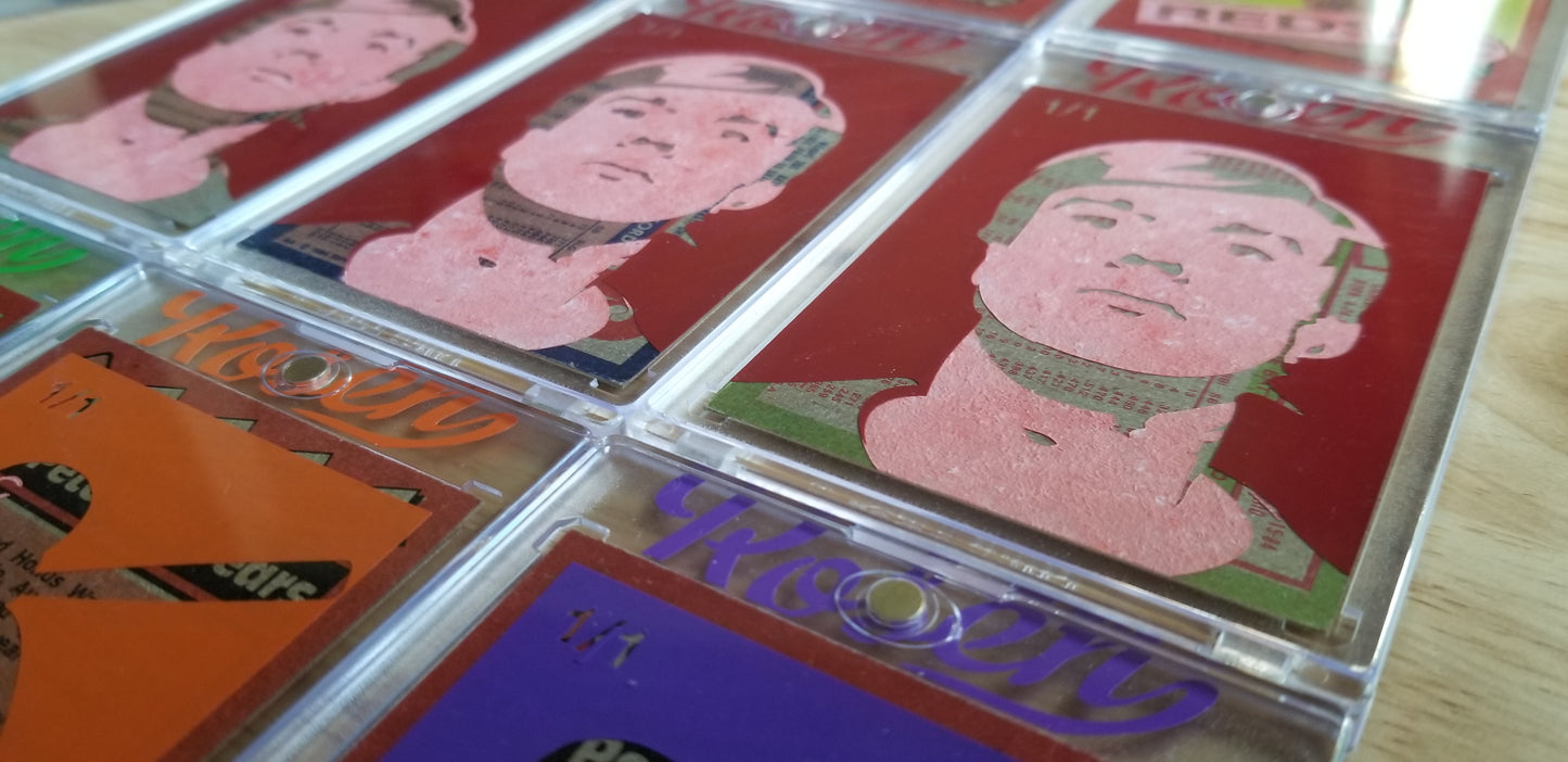 Baseball card art by Matt Rosen - Andy Warhol Self portrait