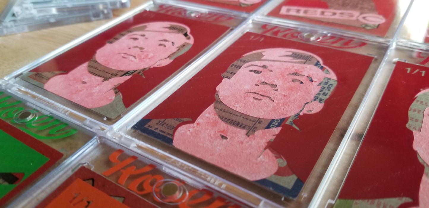 Baseball card art by Matt Rosen - Andy Warhol Self portrait