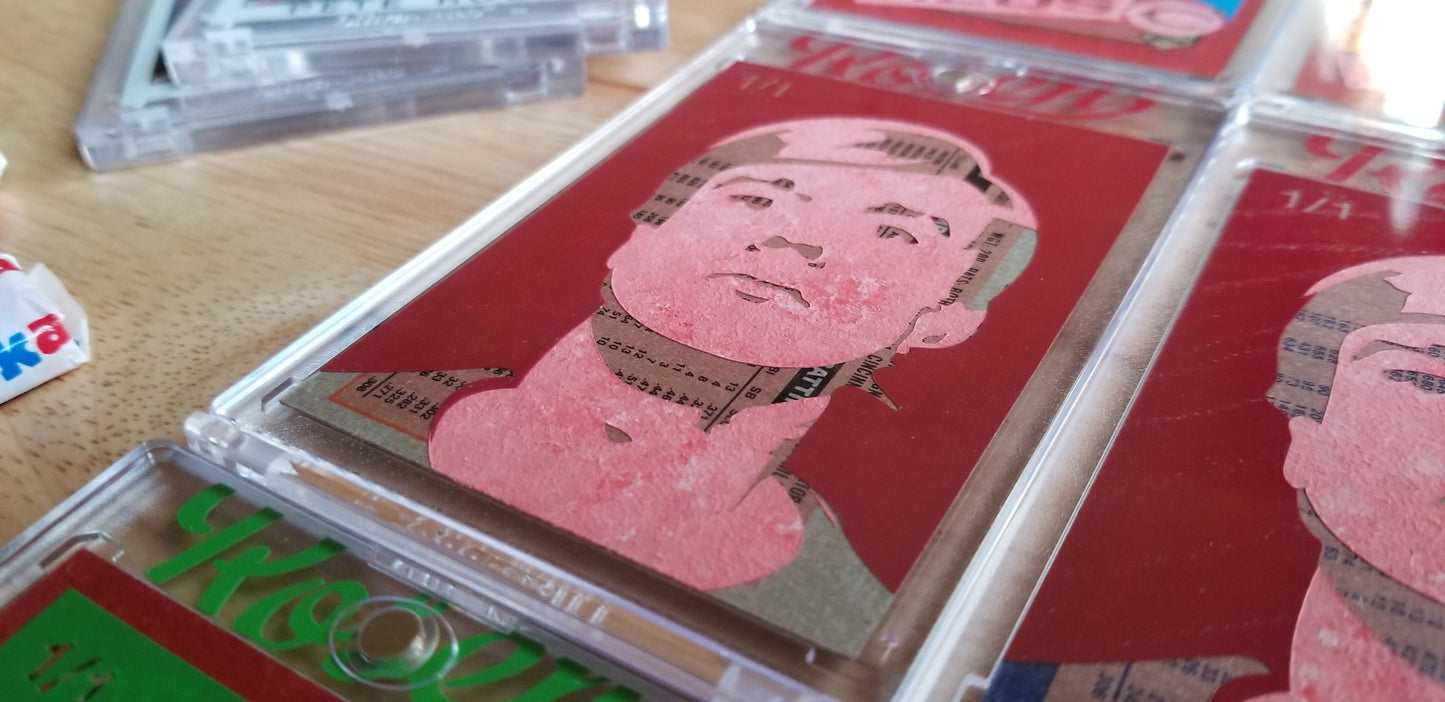 Baseball card art by Matt Rosen - Andy Warhol Self portrait