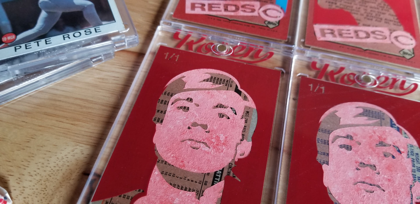 Baseball card art by Matt Rosen - Andy Warhol Self portrait