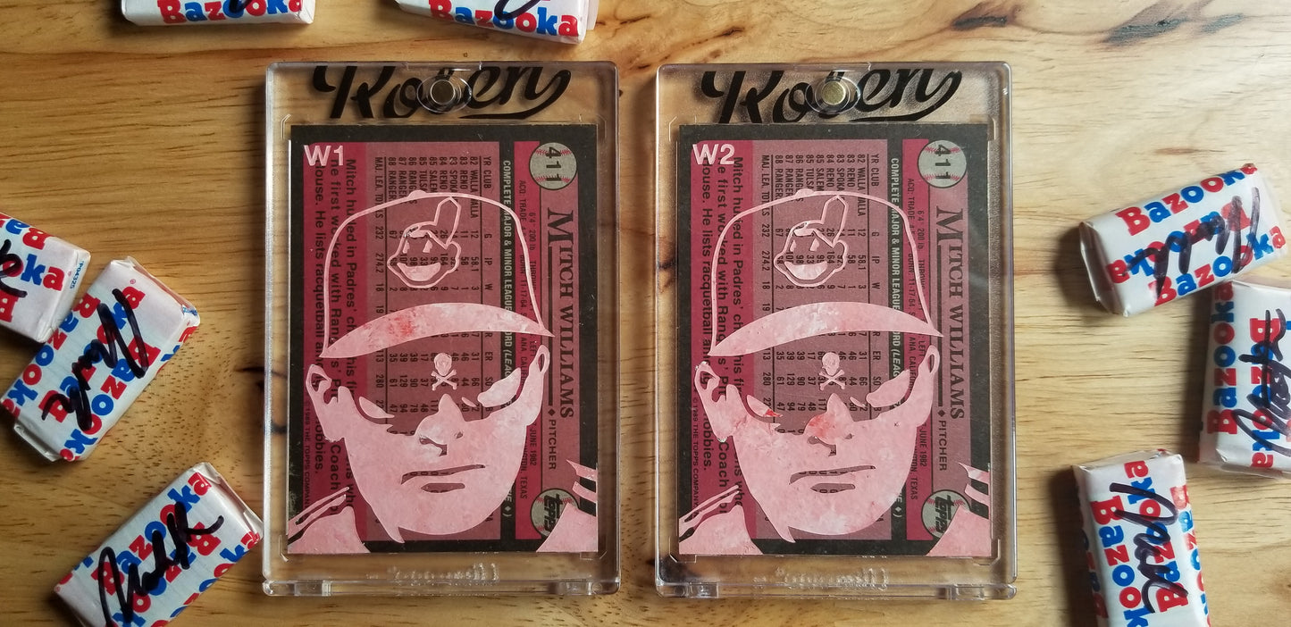 Baseball card art by Matthew Lee Rosen (aka Matthew Rosen) - Wild Thing