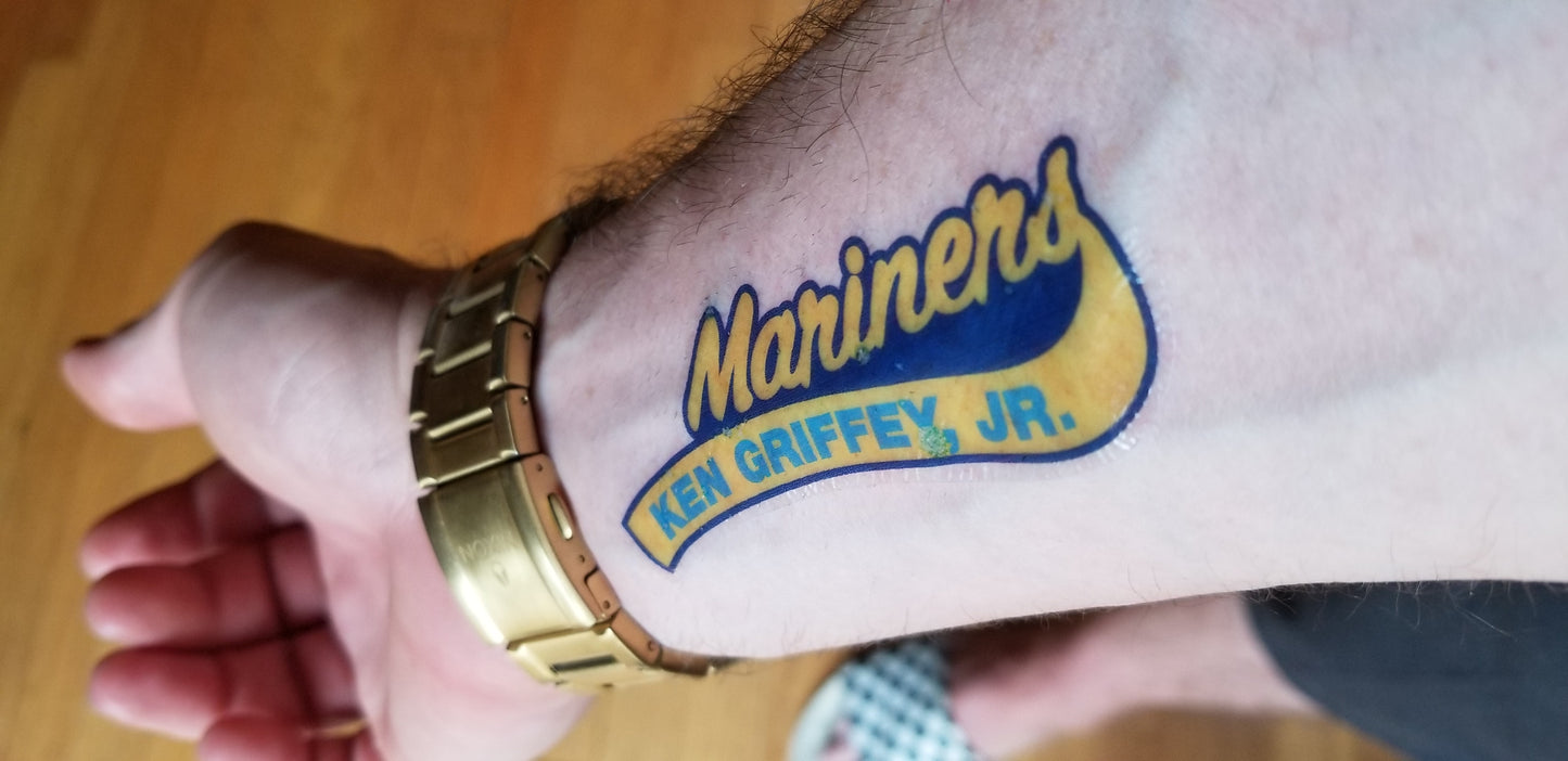 Cracker Jack temporary tattoos by Matthew Lee Rosen - Featuring Ken Griffey Jr.