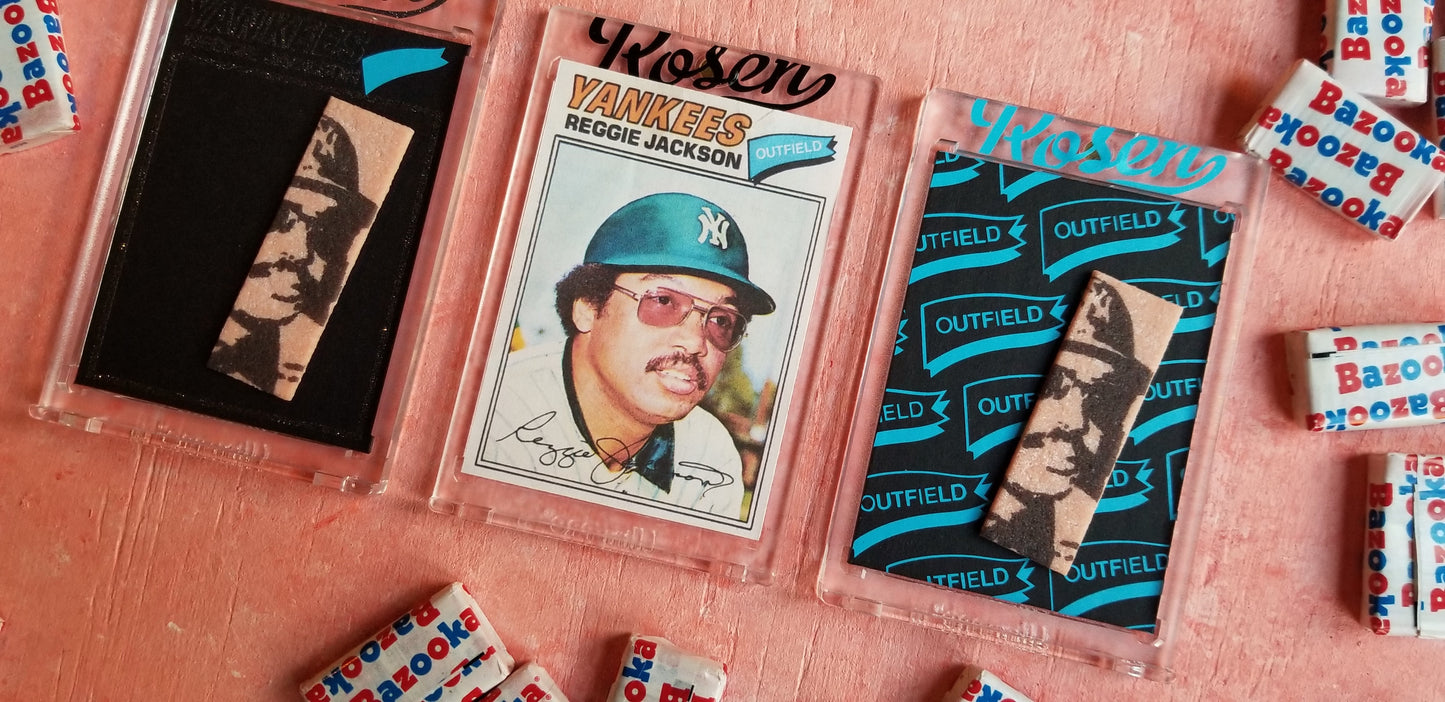 Baseball card art by Matthew Rosen - 1977 Topps Reggie Jackson