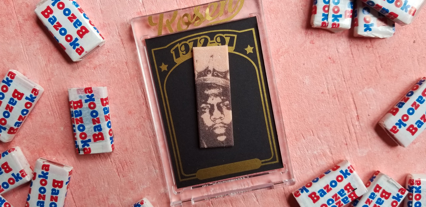 Baseball card art by Matthew Rosen - Notorious B.I.G.