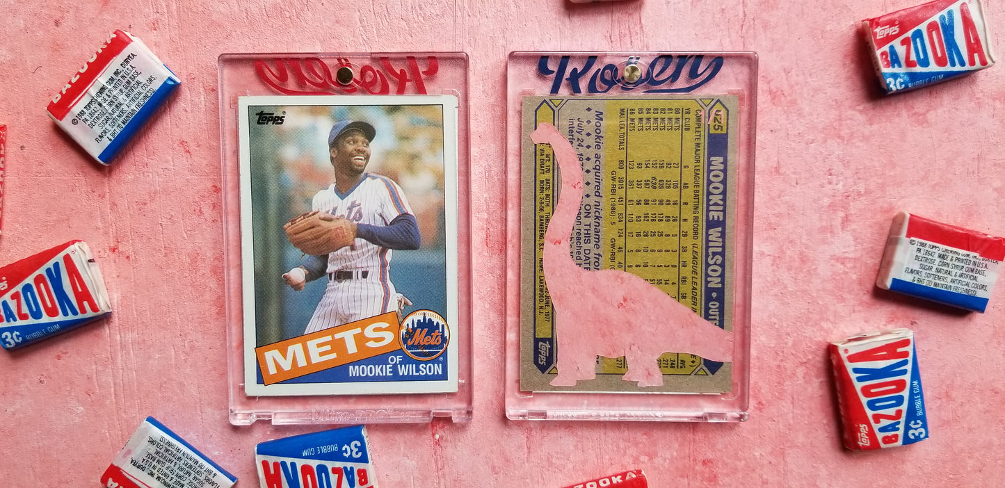 Matthew Lee Rosen - 1985 Topps Mookie Wilson Dinosaur