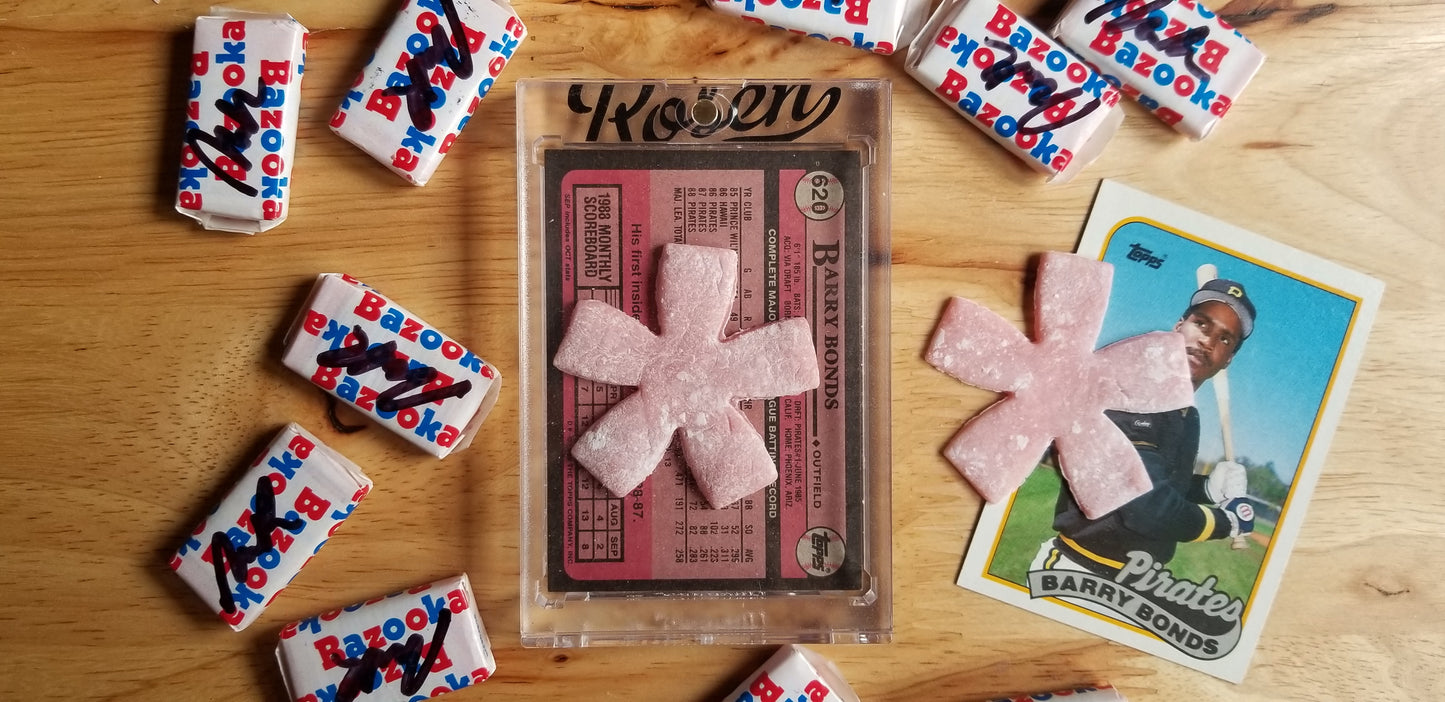 Real homemade bubble gum by baseball card artist Matthew Lee Rosen