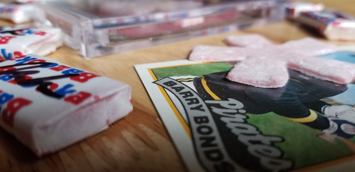 Real homemade bubble gum by baseball card artist Matthew Lee Rosen