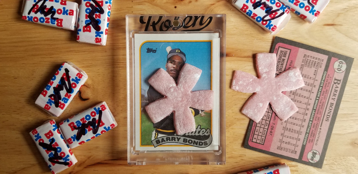 Real homemade bubble gum by baseball card artist Matthew Lee Rosen