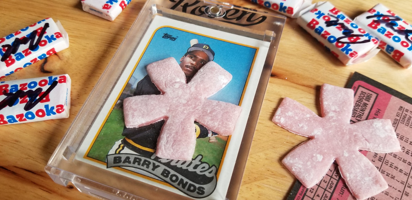 Real homemade bubble gum by baseball card artist Matthew Lee Rosen