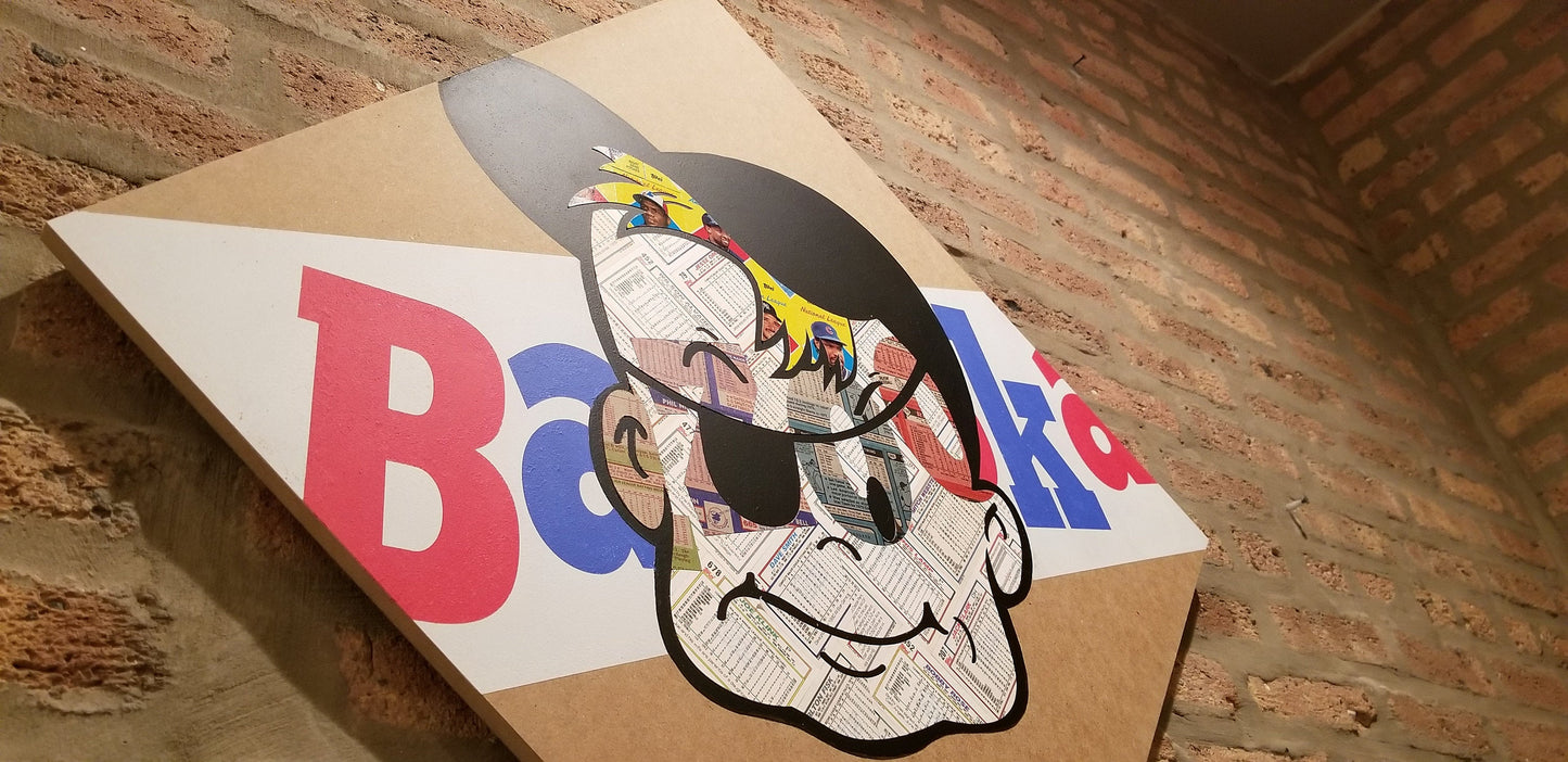 Baseball card art by Matthew Lee Rosen (aka Matthew Rosen) - Bazooka Joe