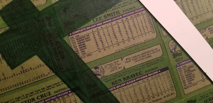 Baseball card art by Matthew Lee Rosen (aka Matthew Rosen) - Wrigley Field Scoreboard Clock (1982 Topps)