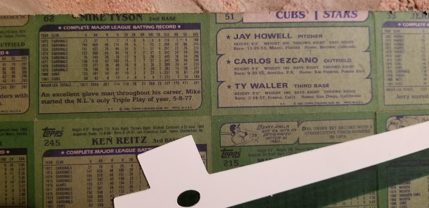 Baseball card art by Matthew Lee Rosen (aka Matthew Rosen) - Wrigley Field Scoreboard Clock (1982 Topps)